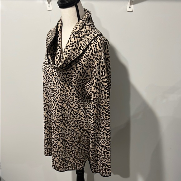 Leopard Print Cowl Neck Sweater - Picture 10 of 14